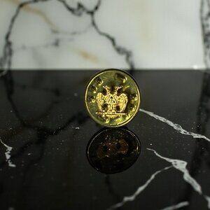 Masonic Freemason Scottish Rite 32 Degree Gold Tone Vintage Lapel Pin